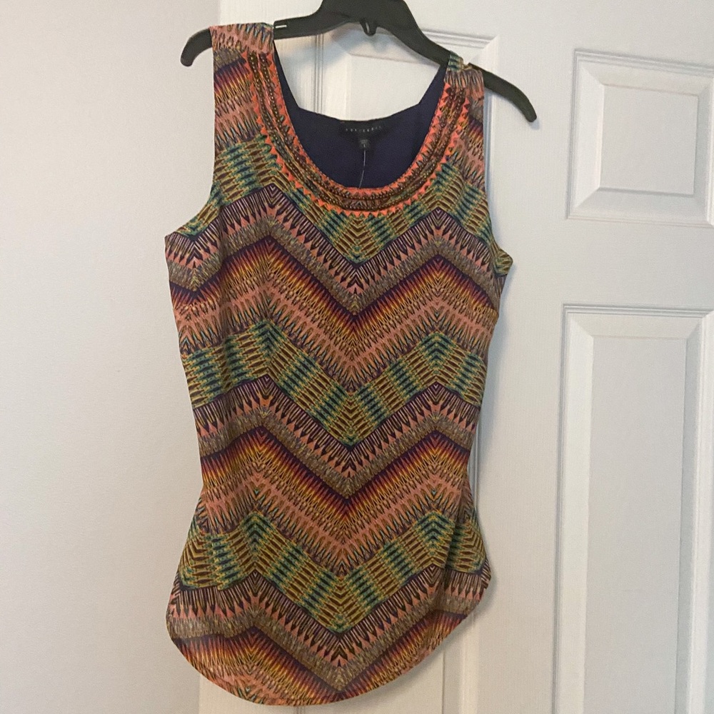Printed Sanctuary tank top